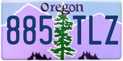 OR license plate 885TLZ
