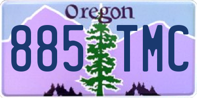 OR license plate 885TMC