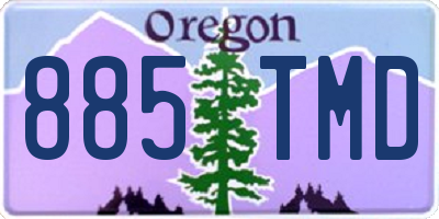 OR license plate 885TMD