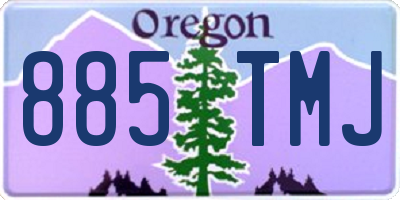 OR license plate 885TMJ