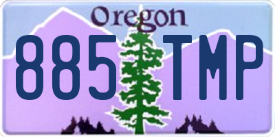OR license plate 885TMP