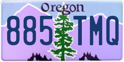 OR license plate 885TMQ