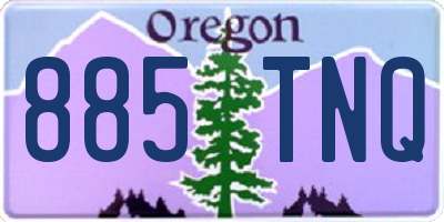 OR license plate 885TNQ