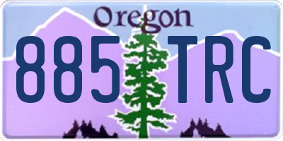 OR license plate 885TRC