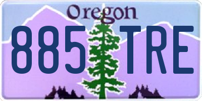 OR license plate 885TRE