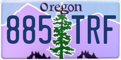 OR license plate 885TRF
