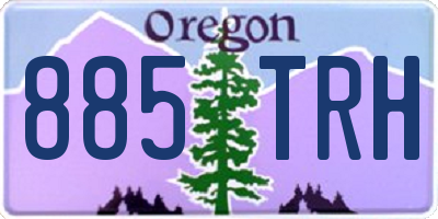 OR license plate 885TRH