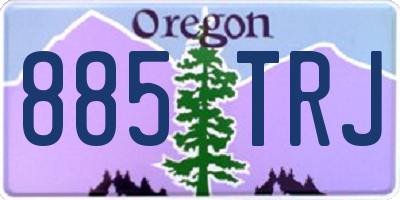 OR license plate 885TRJ