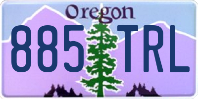 OR license plate 885TRL