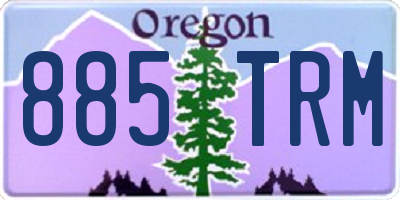 OR license plate 885TRM