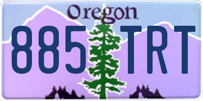 OR license plate 885TRT