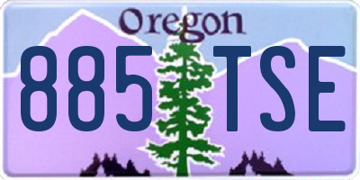 OR license plate 885TSE
