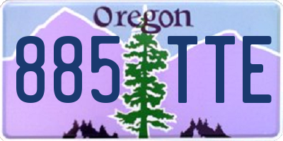 OR license plate 885TTE