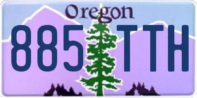OR license plate 885TTH