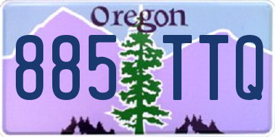 OR license plate 885TTQ