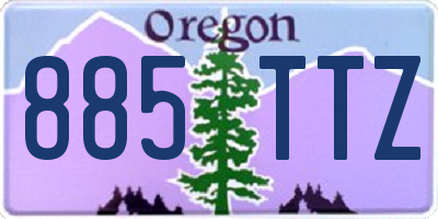 OR license plate 885TTZ