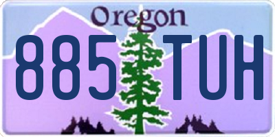 OR license plate 885TUH