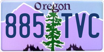 OR license plate 885TVC
