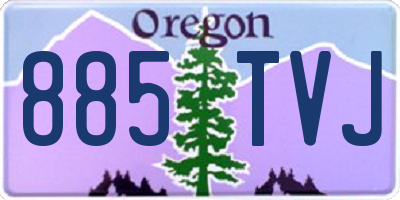 OR license plate 885TVJ