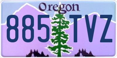 OR license plate 885TVZ
