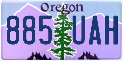 OR license plate 885UAH