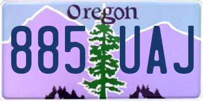 OR license plate 885UAJ