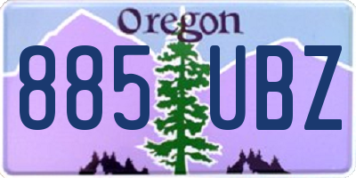 OR license plate 885UBZ
