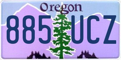 OR license plate 885UCZ