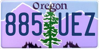 OR license plate 885UEZ