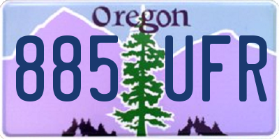 OR license plate 885UFR