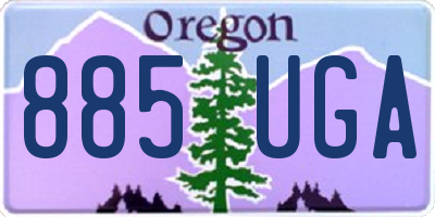 OR license plate 885UGA