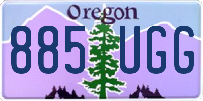 OR license plate 885UGG