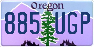 OR license plate 885UGP