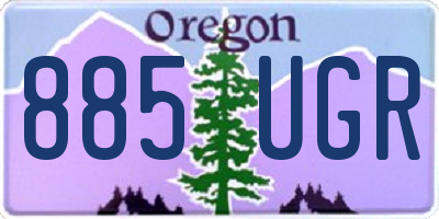 OR license plate 885UGR