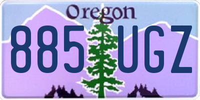 OR license plate 885UGZ