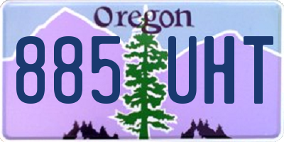 OR license plate 885UHT