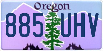 OR license plate 885UHV