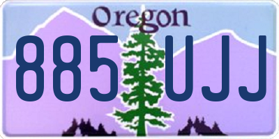 OR license plate 885UJJ