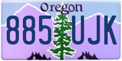 OR license plate 885UJK
