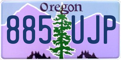 OR license plate 885UJP