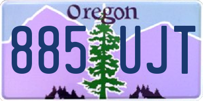 OR license plate 885UJT