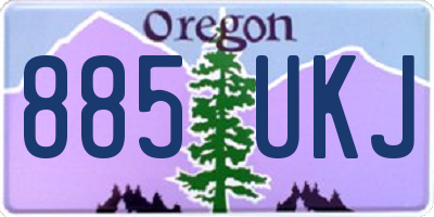 OR license plate 885UKJ