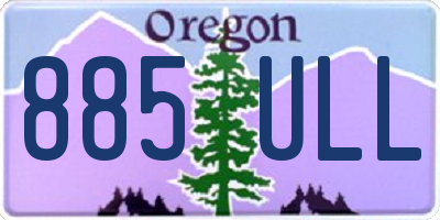 OR license plate 885ULL