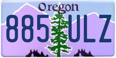 OR license plate 885ULZ