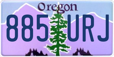 OR license plate 885URJ