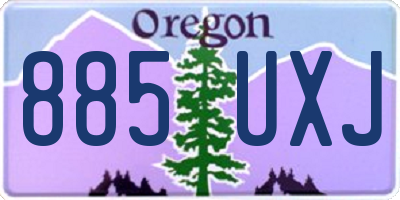 OR license plate 885UXJ