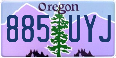 OR license plate 885UYJ