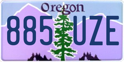 OR license plate 885UZE