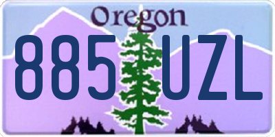 OR license plate 885UZL