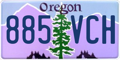 OR license plate 885VCH